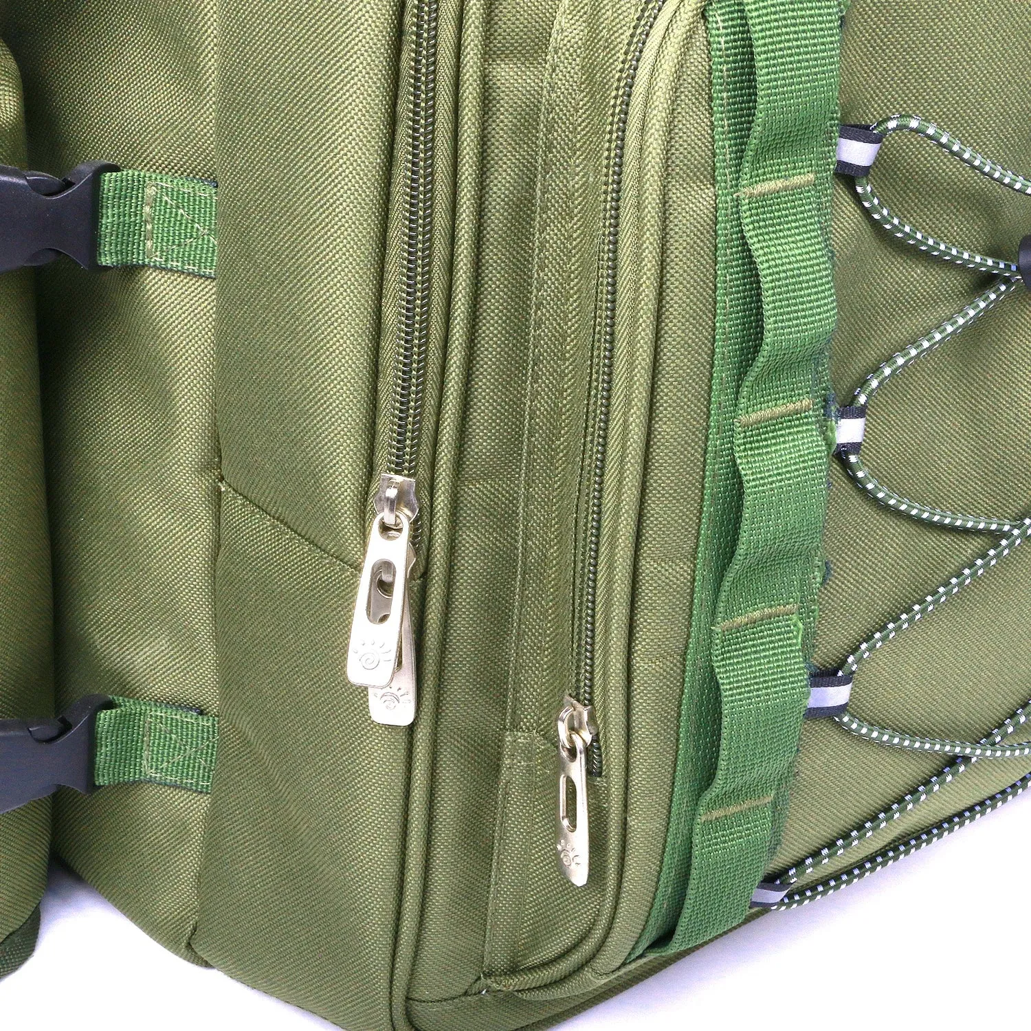 Picnic Basket Backpack with Insulated Cooler for Four