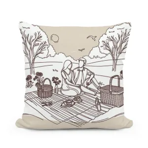 Picnic Moments Cotton Cushion