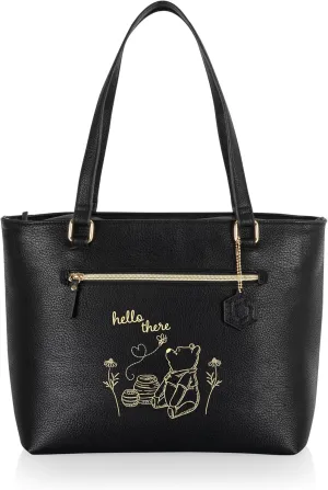 PICNIC TIME Disney Lilo & Stitch Uptown Cooler Tote Bag, Insulated Lunch Bag, Stylish Beach Bag Soft Cooler, (Black)