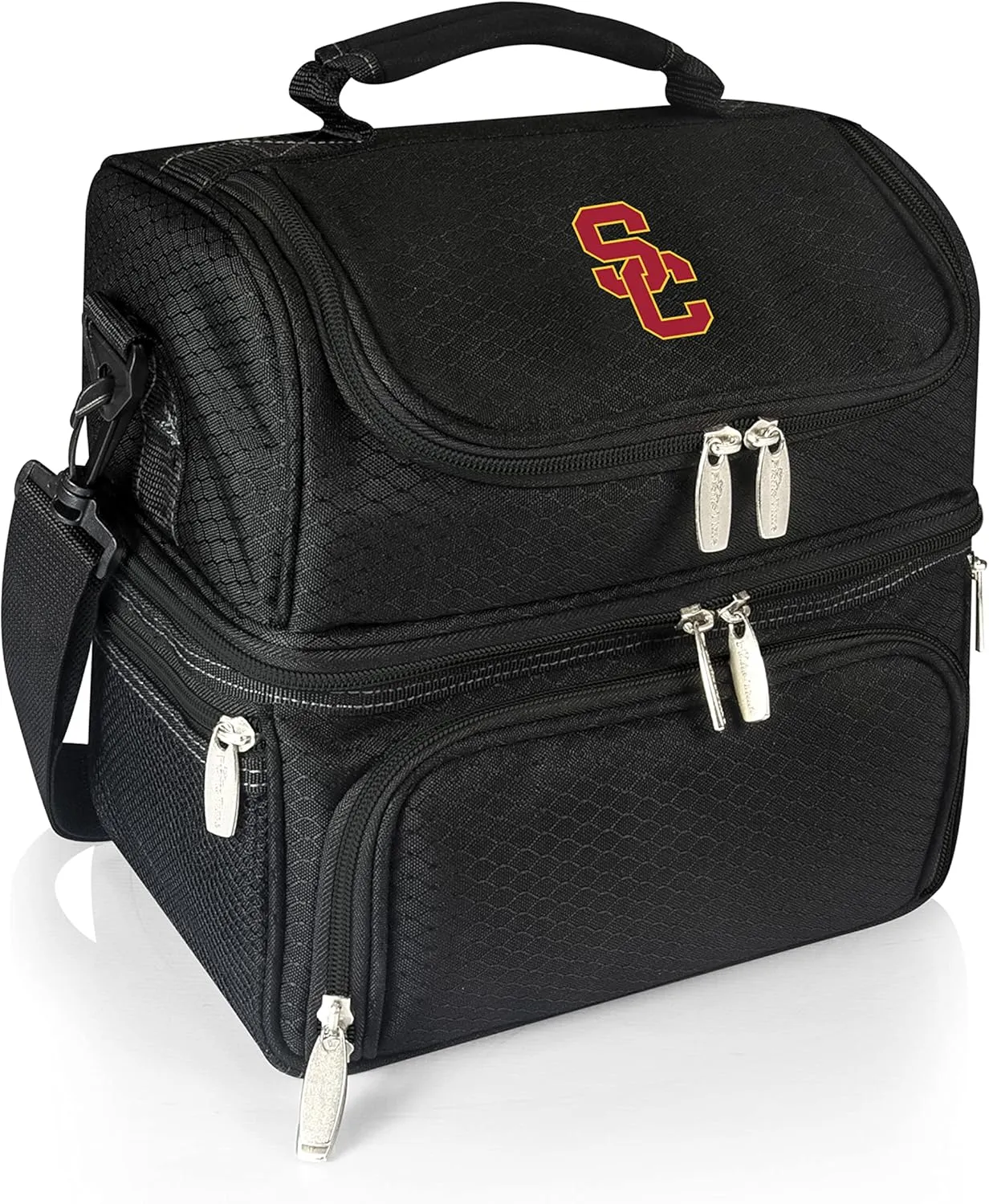 PICNIC TIME NCAA Nebraska Cornhuskers Pranzo Lunch Bag - Insulated Lunch Box with Picnic Set - Lunch Cooler Bag