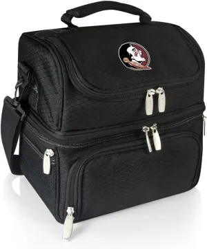 PICNIC TIME NCAA Nebraska Cornhuskers Pranzo Lunch Bag - Insulated Lunch Box with Picnic Set - Lunch Cooler Bag