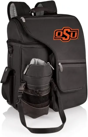 PICNIC TIME NCAA Oklahoma State Cowboys Turismo Backpack Cooler with Water Bottle Carrier - Soft Cooler Backpack - Travel Cooler Bag