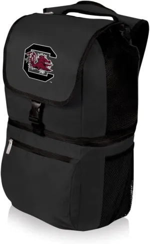 PICNIC TIME NCAA South Carolina Gamecocks Zuma Backpack Cooler - Soft Cooler Backpack - Lunch Cooler, (Black)