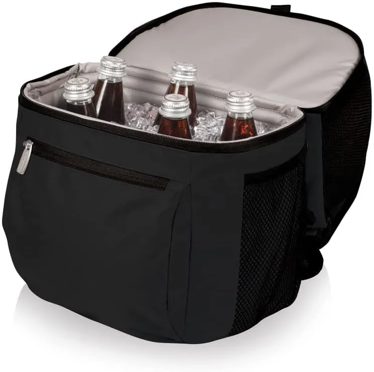 PICNIC TIME NCAA South Carolina Gamecocks Zuma Backpack Cooler - Soft Cooler Backpack - Lunch Cooler, (Black)