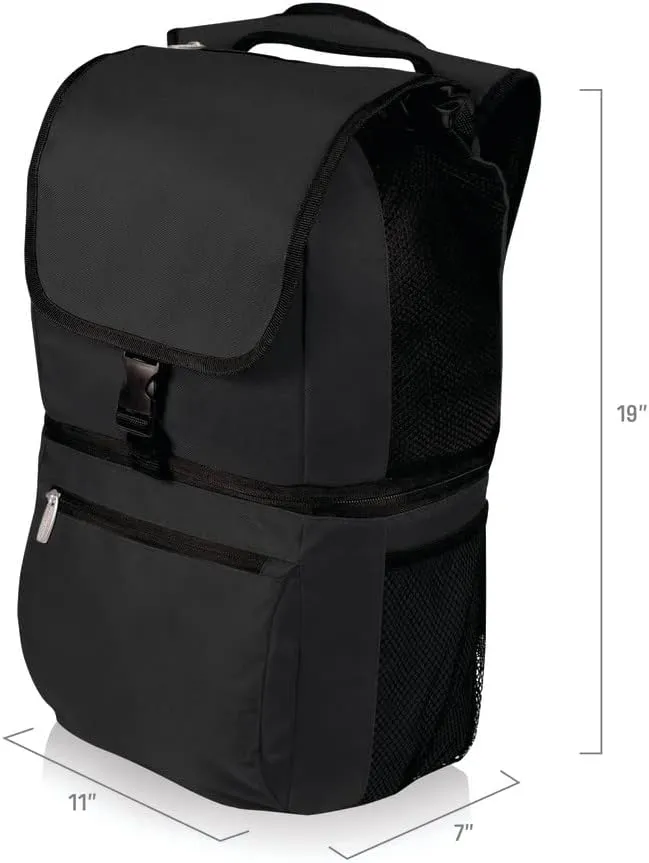 PICNIC TIME NCAA South Carolina Gamecocks Zuma Backpack Cooler - Soft Cooler Backpack - Lunch Cooler, (Black)