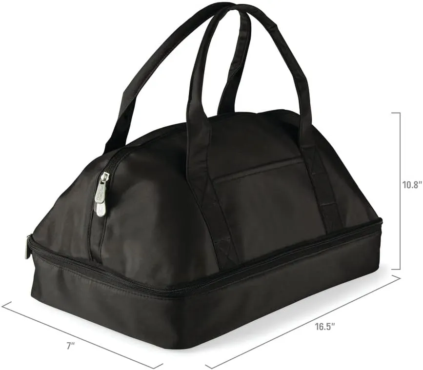 PICNIC TIME NFL Potluck Casserole Carrier, Insulated Thermal Food Carrier, Insulated Casserole Carrier, (Black)