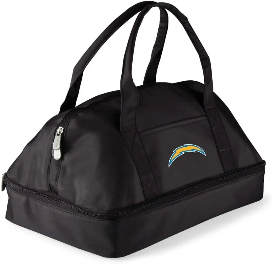 PICNIC TIME NFL Potluck Casserole Carrier, Insulated Thermal Food Carrier, Insulated Casserole Carrier, (Black)
