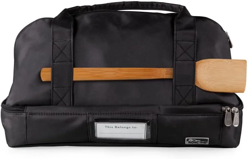 PICNIC TIME NFL Potluck Casserole Carrier, Insulated Thermal Food Carrier, Insulated Casserole Carrier, (Black)