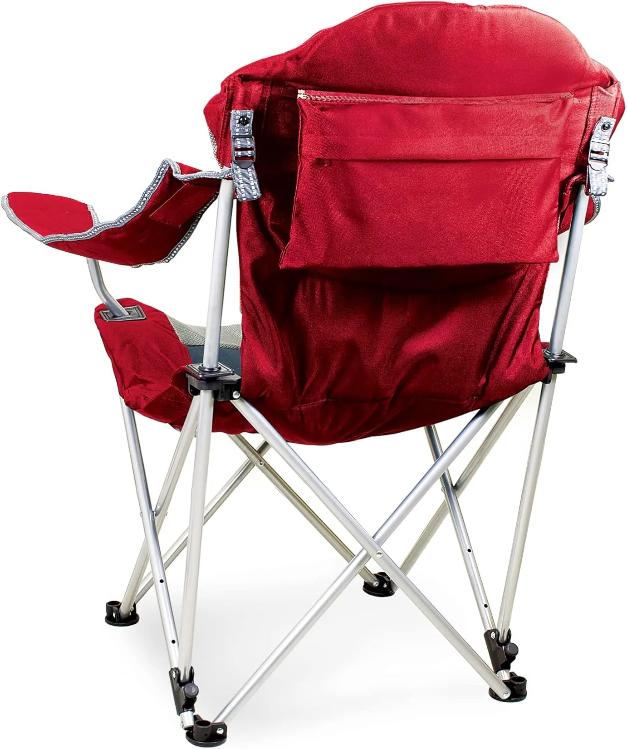 Picnic TIME Reclining Camp Chair, Beach Chair for Adults, Sports Chair with Carry Bag