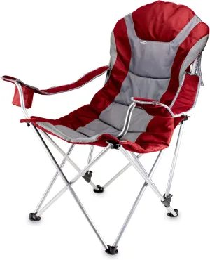 Picnic TIME Reclining Camp Chair, Beach Chair for Adults, Sports Chair with Carry Bag
