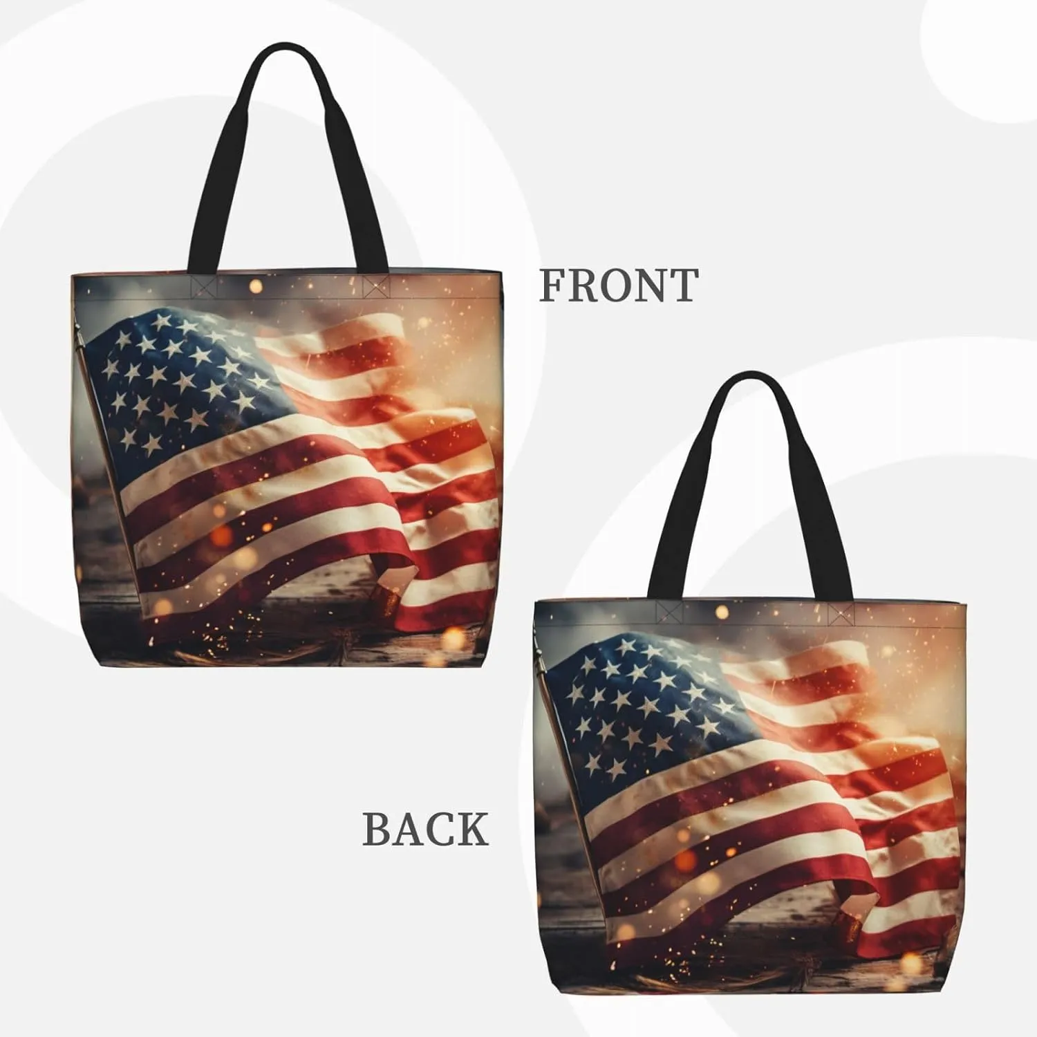 Pigment Print Tote Bag Shoulde Bag Handbag Grocery Bags Reusable For Office Shopping Travel Casual Work Holiday