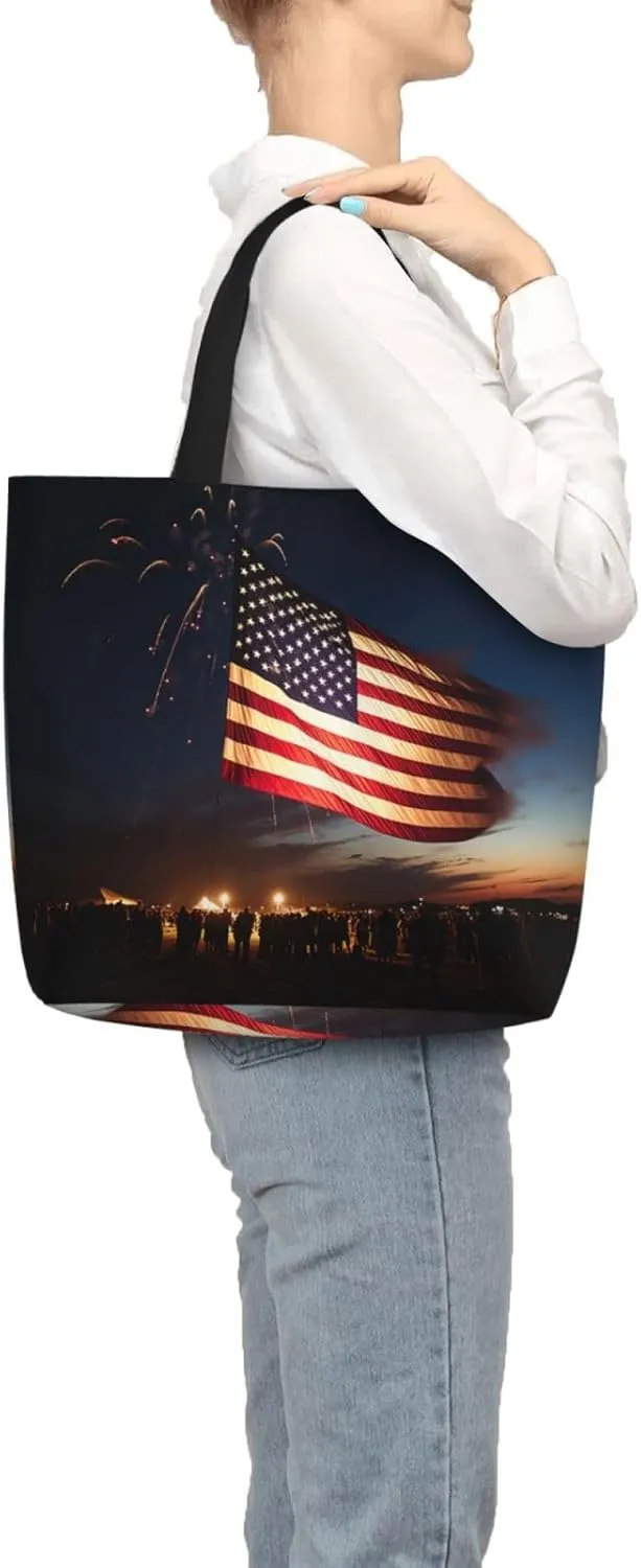 Pigment Print Tote Bag Shoulde Bag Handbag Grocery Bags Reusable For Office Shopping Travel Casual Work Holiday