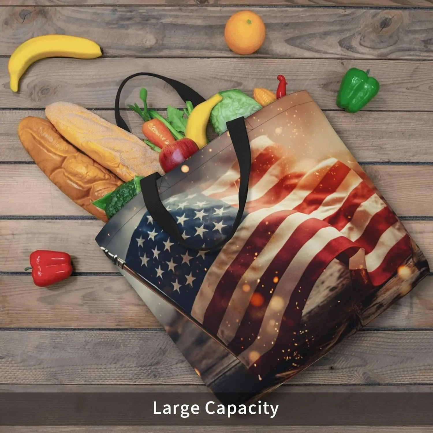 Pigment Print Tote Bag Shoulde Bag Handbag Grocery Bags Reusable For Office Shopping Travel Casual Work Holiday