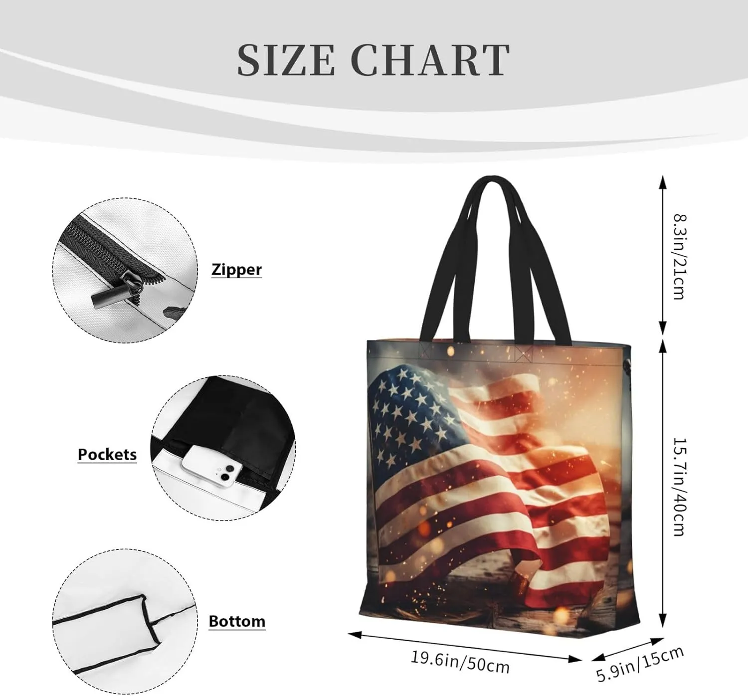 Pigment Print Tote Bag Shoulde Bag Handbag Grocery Bags Reusable For Office Shopping Travel Casual Work Holiday