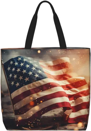 Pigment Print Tote Bag Shoulde Bag Handbag Grocery Bags Reusable For Office Shopping Travel Casual Work Holiday