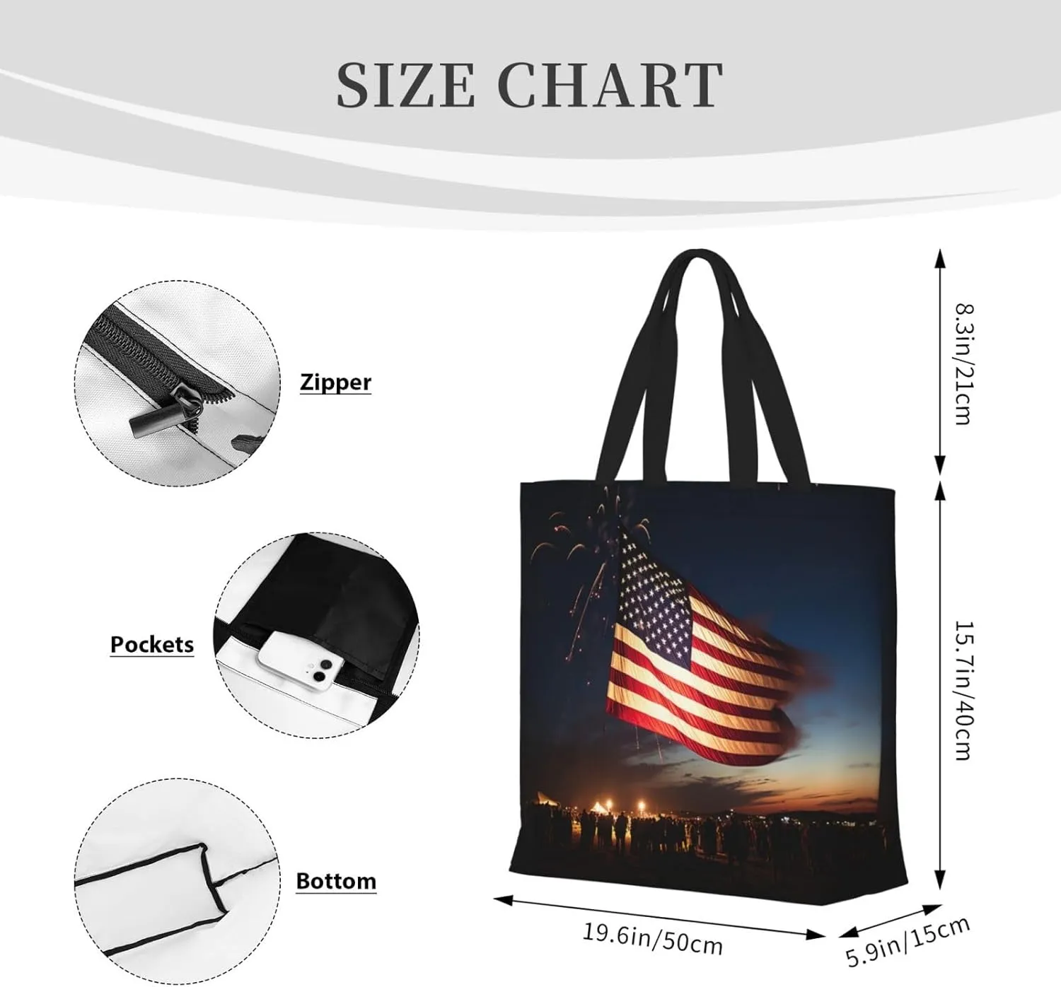 Pigment Print Tote Bag Shoulde Bag Handbag Grocery Bags Reusable For Office Shopping Travel Casual Work Holiday