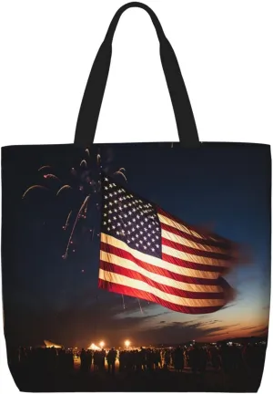 Pigment Print Tote Bag Shoulde Bag Handbag Grocery Bags Reusable For Office Shopping Travel Casual Work Holiday