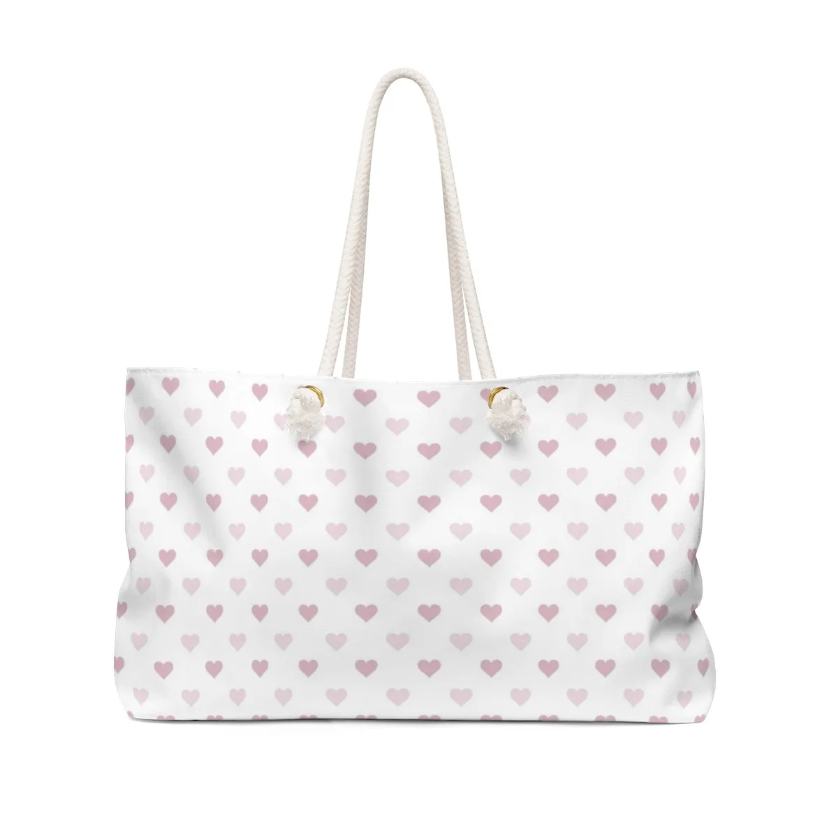 Pink Hearts Weekender Bag