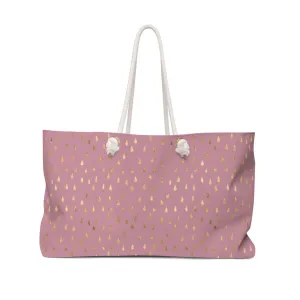Pink Raindrops Weekender Bag