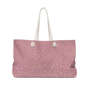 Pink Raindrops Weekender Bag