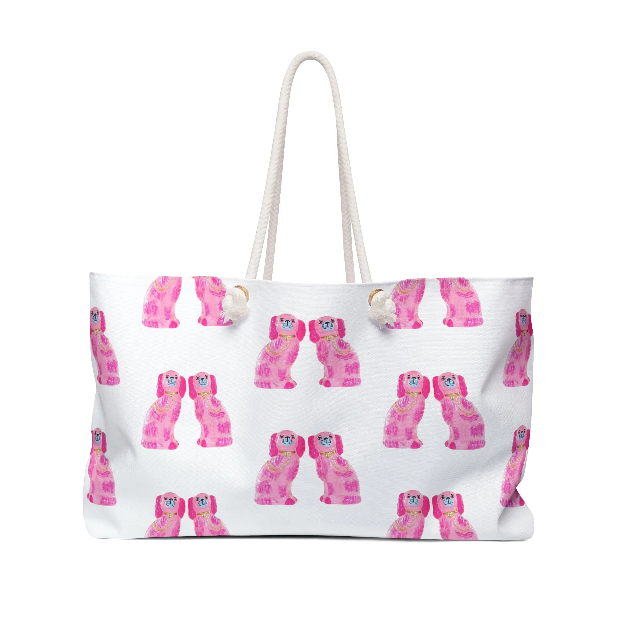 Pink Staffie Weekender Bag