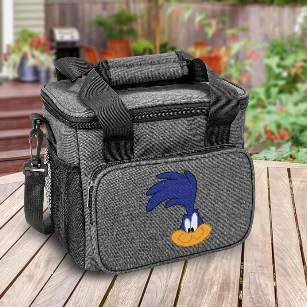 Popfunk Looney Tunes Road Runner Soft Insulated Cooler Bag, Large Lunch Bag, Lightweight, Thermal and Reusable for Office, Picnic, Beach
