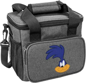 Popfunk Looney Tunes Road Runner Soft Insulated Cooler Bag, Large Lunch Bag, Lightweight, Thermal and Reusable for Office, Picnic, Beach