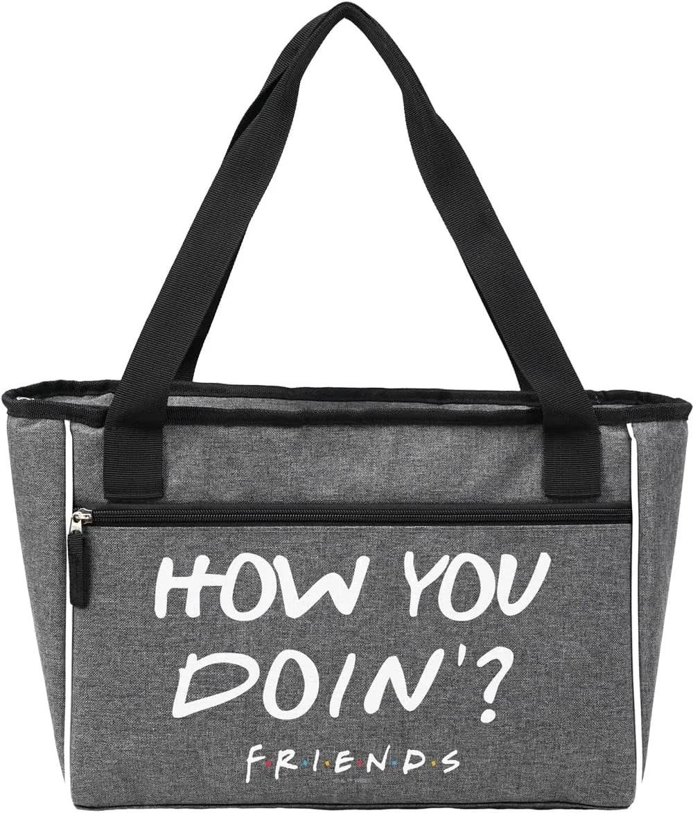 Popfunk Sayings Collection Soft Sided Insulated Tote Cooler Bag, Lightweight, Thermal and Reusable for Grocery, Picnic