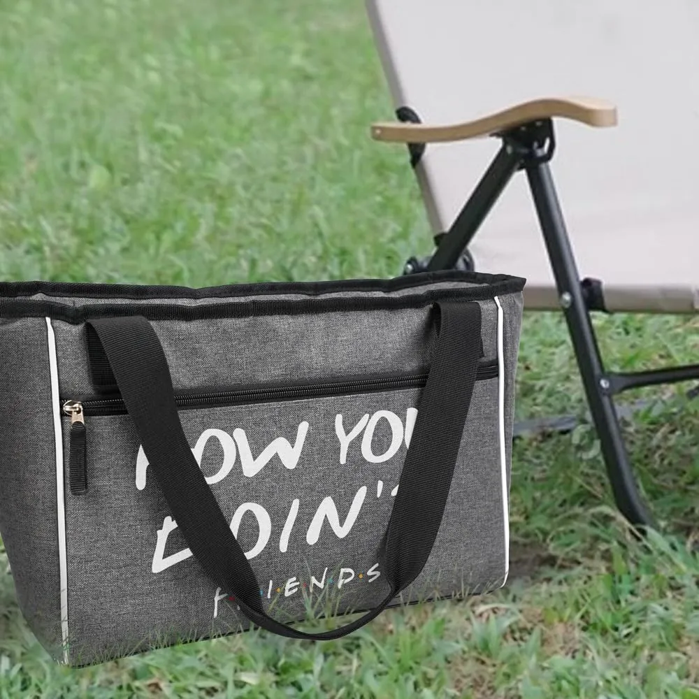 Popfunk Sayings Collection Soft Sided Insulated Tote Cooler Bag, Lightweight, Thermal and Reusable for Grocery, Picnic