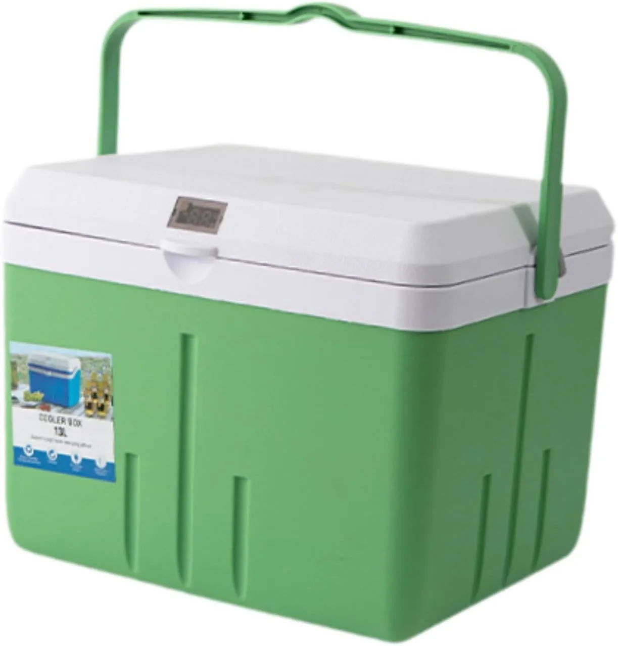 Portable Cooler Box Food Preservation Box Lightweight for Outdoor Picnic with Lock Lid Versatile Cold and Hot Insulated Case
