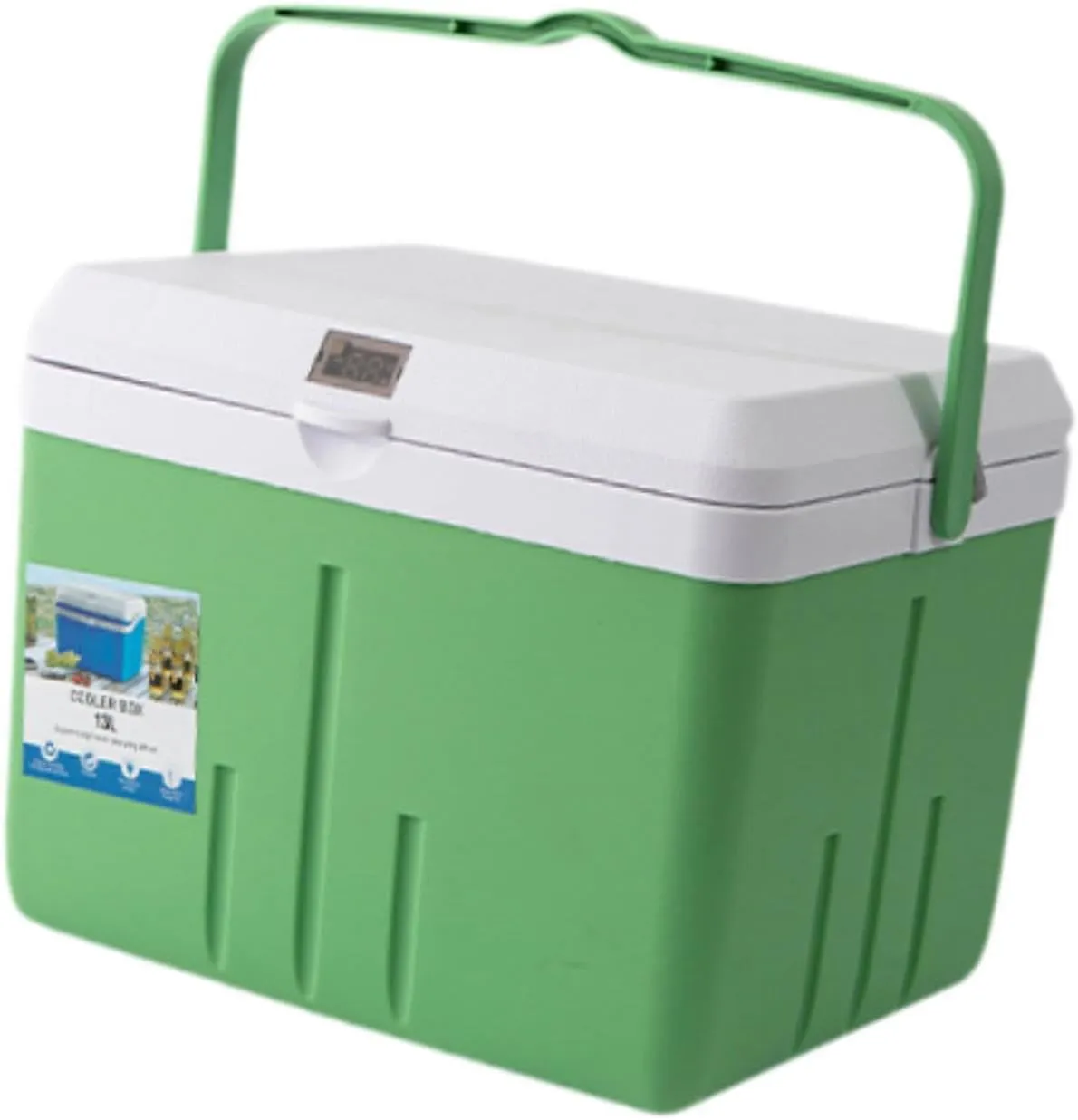 Portable Cooler Box Food Preservation Box Lightweight for Outdoor Picnic with Lock Lid Versatile Cold and Hot Insulated Case