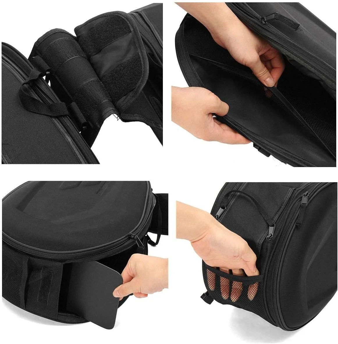Powersports Saddle Bags - Waterproof Motorcycle Luggage, Helmet & Pillion Seat Side Bags