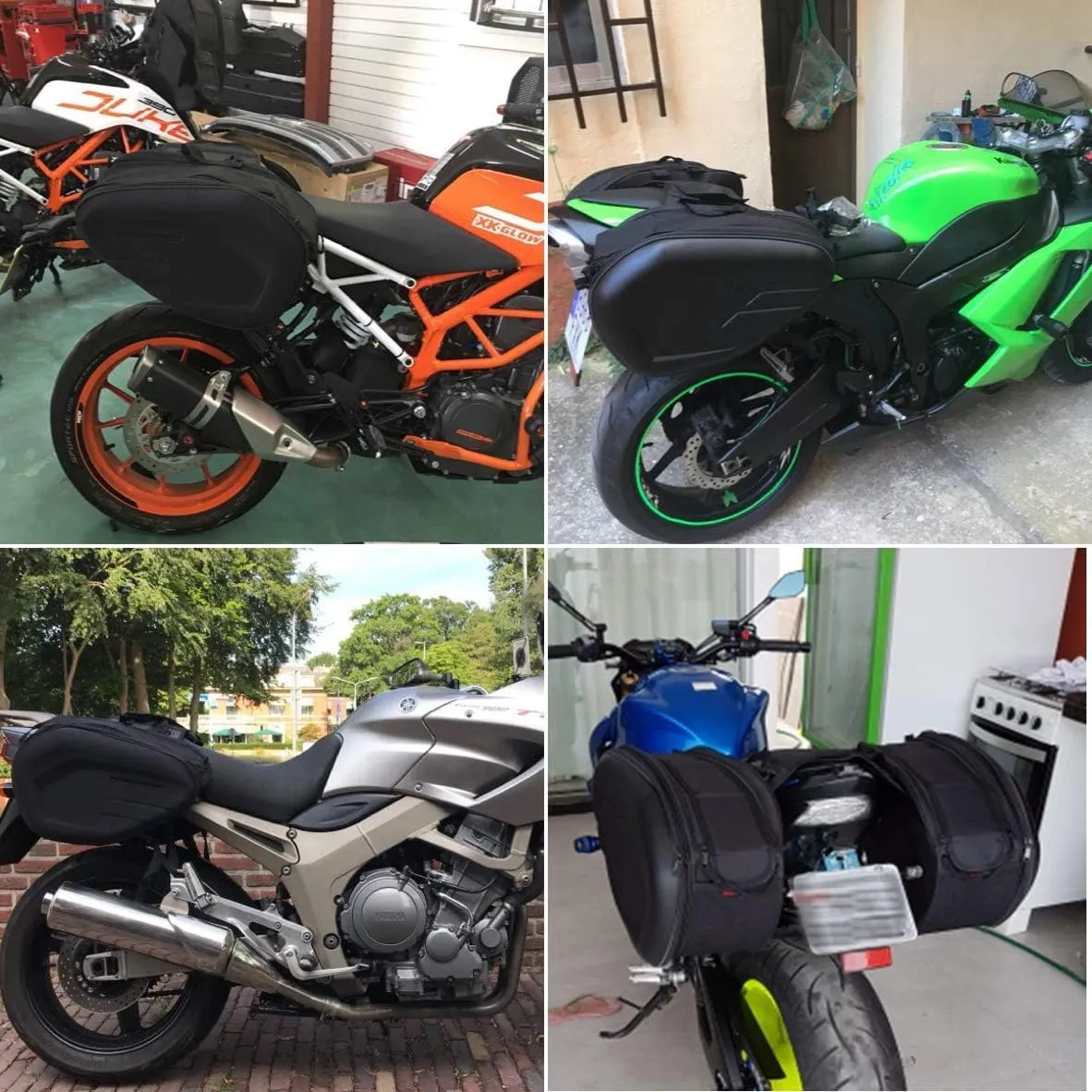 Powersports Saddle Bags - Waterproof Motorcycle Luggage, Helmet & Pillion Seat Side Bags