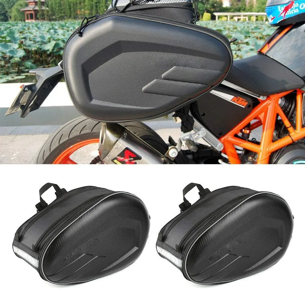 Powersports Saddle Bags - Waterproof Motorcycle Luggage, Helmet & Pillion Seat Side Bags