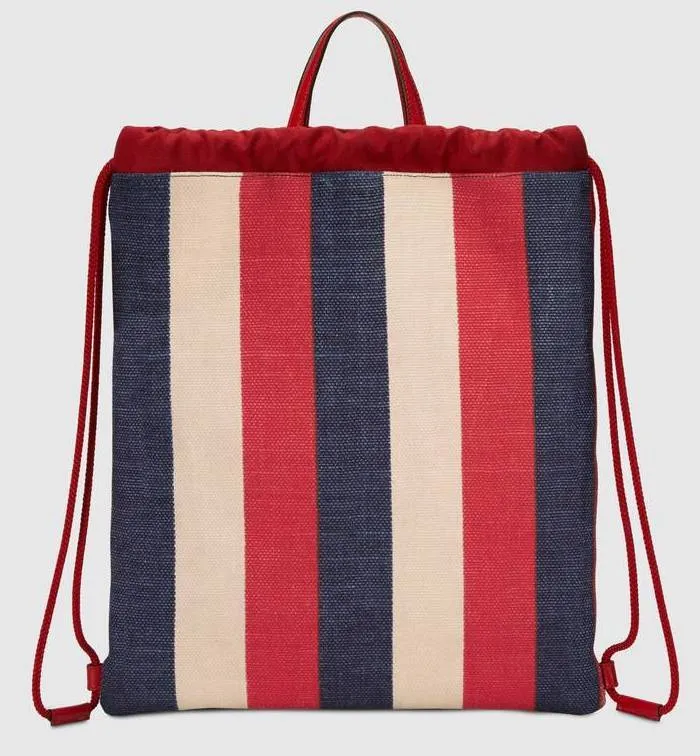 Print Medium Drawstring Backpack