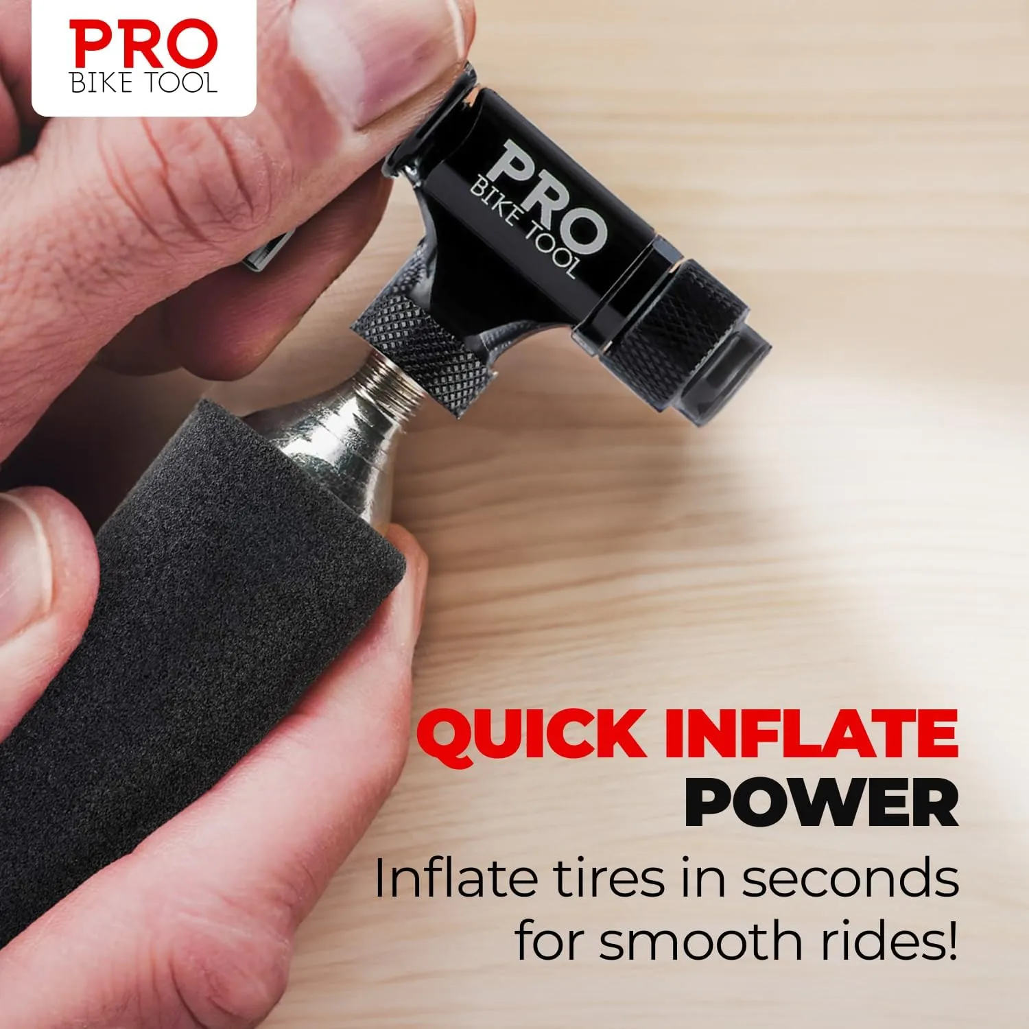 PRO BIKE TOOL CO2 Cartridges - Threaded CO2 Canisters for Bike Tires - Quick Inflation for Road, MTB, Cyclocross, Gravel, Hybrid Bikes - Portable, Durable, Essential for On-The-Go Repairs