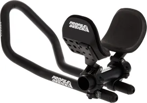 Profile Design Airstryke V2 Aluminum Clip-on Aerobars Ano Matte Black, Adjustable Stack and Reach