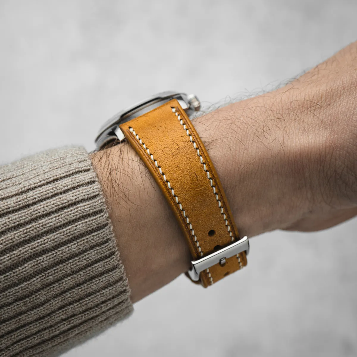 Pueblo Calfskin Leather Strap - Quick-Release - Napoli Yellow (2437)