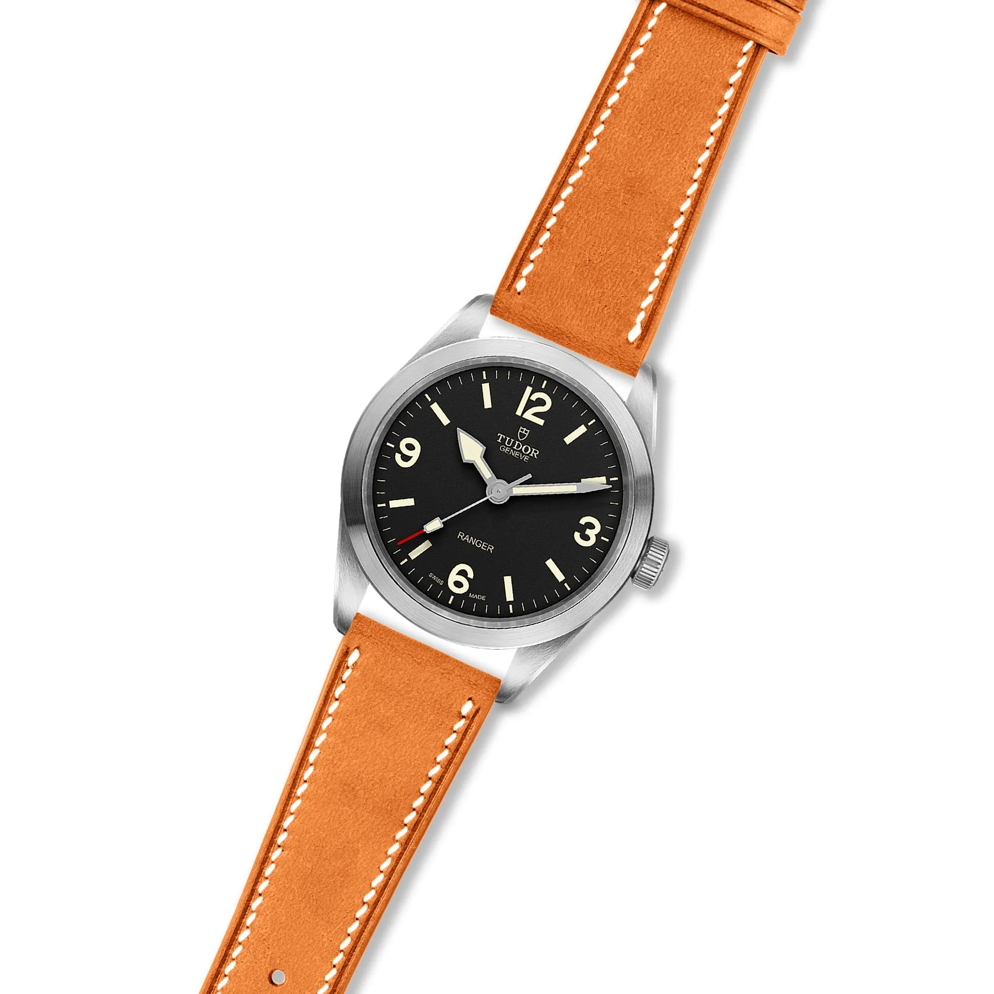 Pueblo Leather Strap for Tudor Ranger - Quick-Release - Grigio (2437)