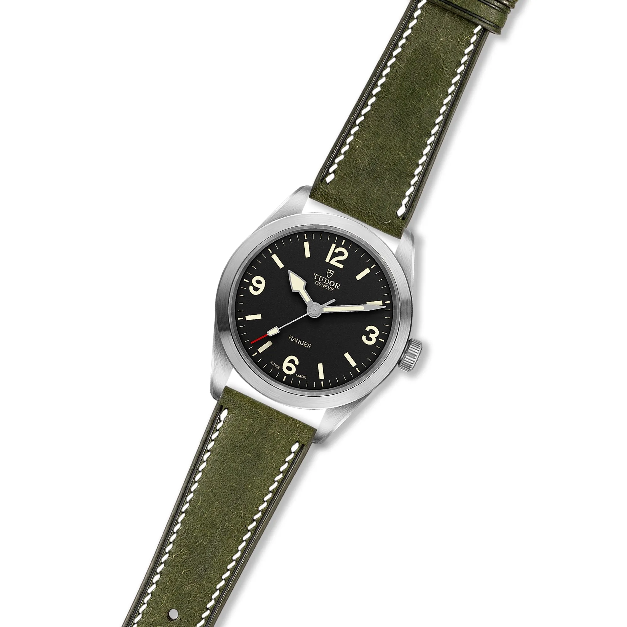 Pueblo Leather Strap for Tudor Ranger - Quick-Release - Grigio (2437)