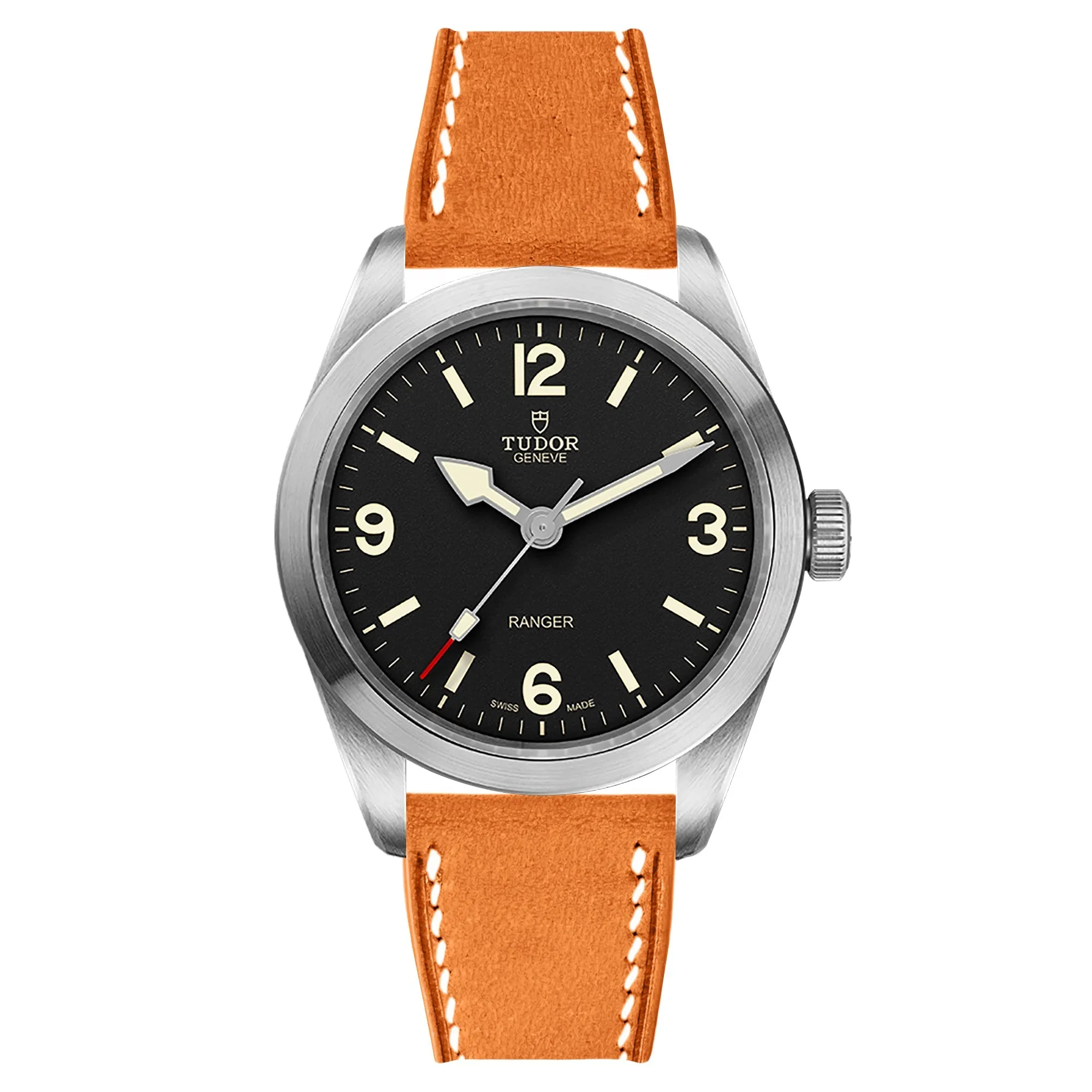 Pueblo Leather Strap for Tudor Ranger - Quick-Release - Grigio (2437)