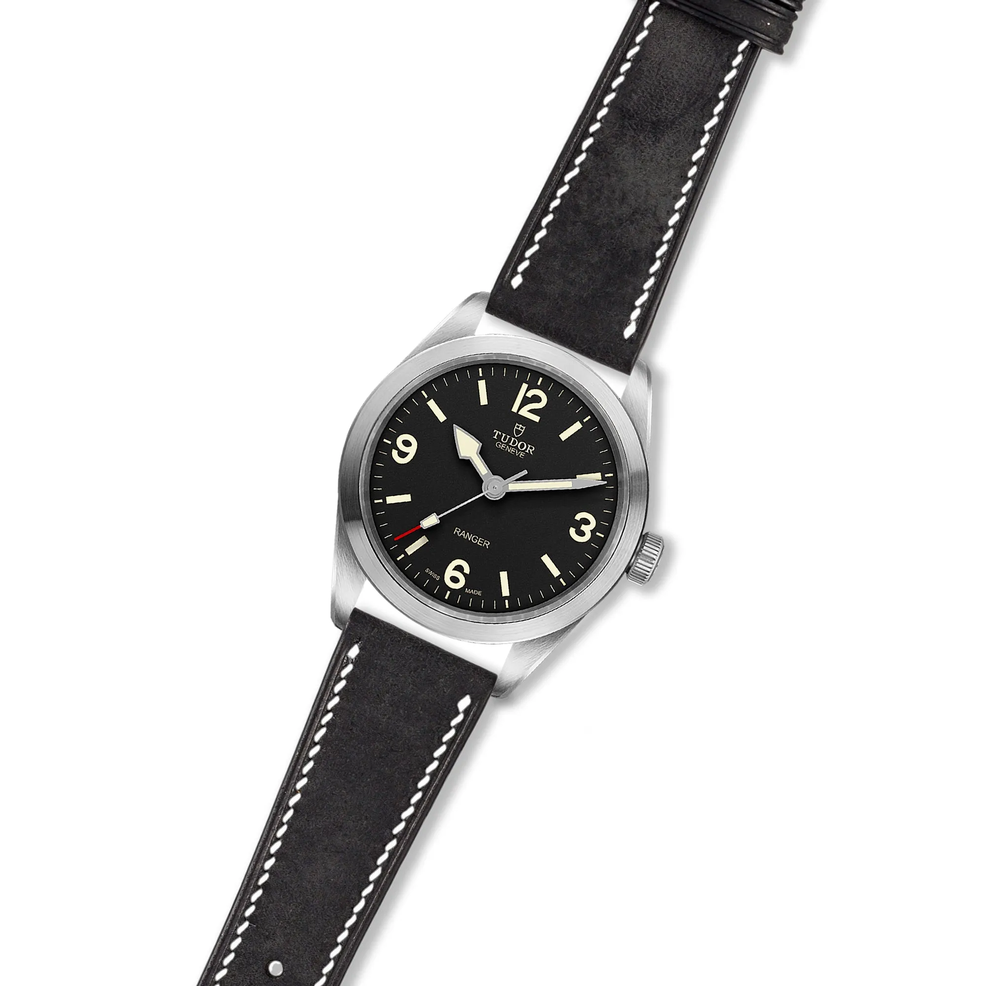 Pueblo Leather Strap for Tudor Ranger - Quick-Release - Grigio (2437)