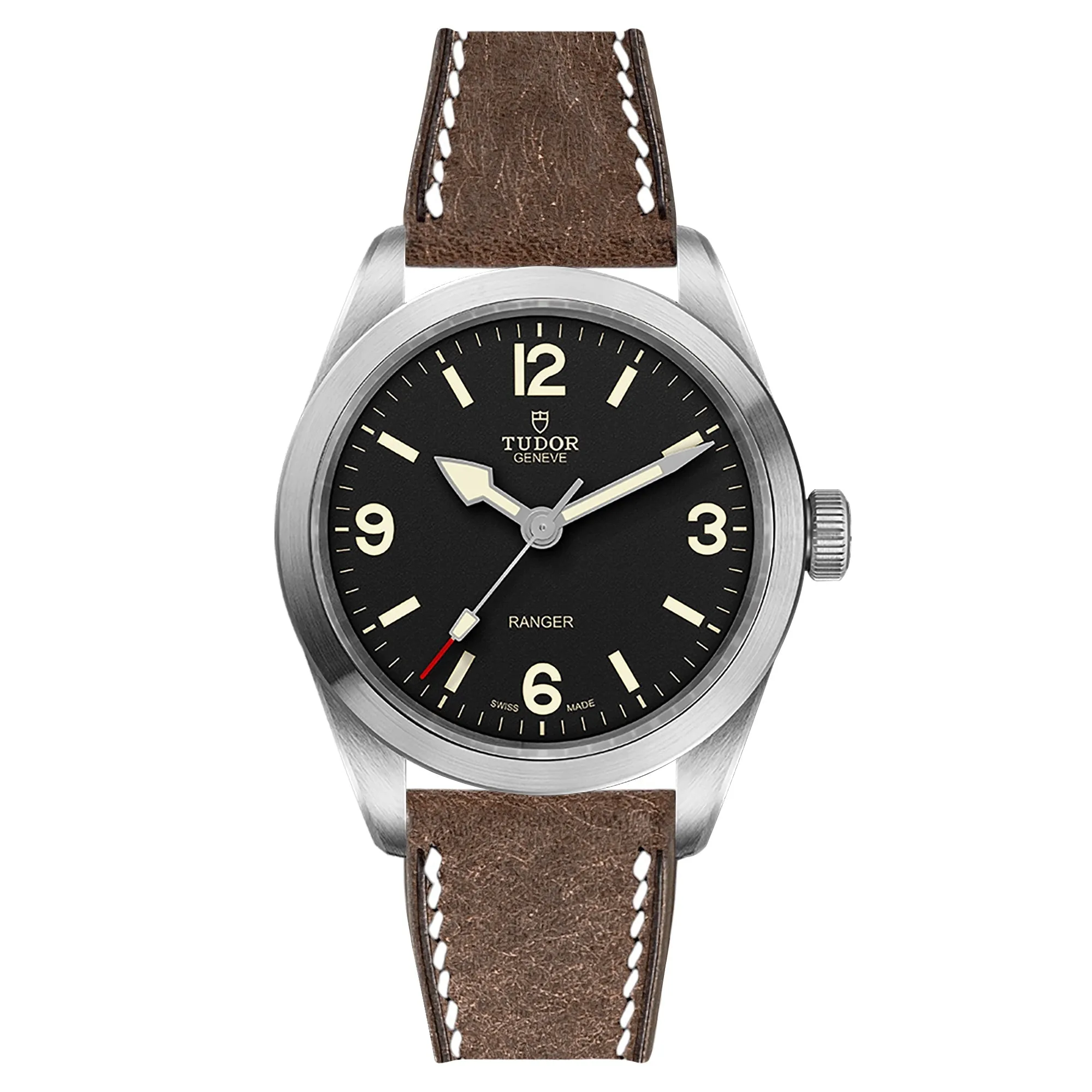 Pueblo Leather Strap for Tudor Ranger - Quick-Release - Grigio (2437)