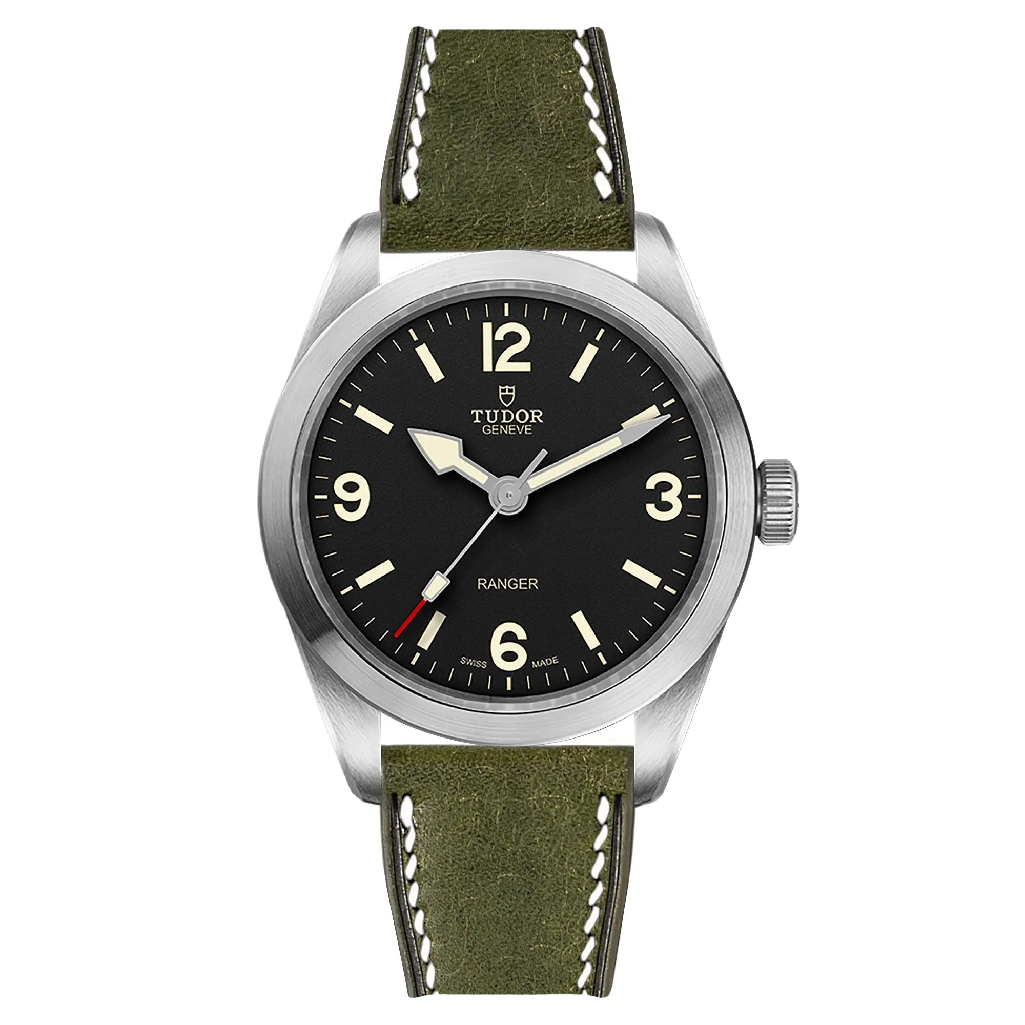 Pueblo Leather Strap for Tudor Ranger - Quick-Release - Grigio (2437)