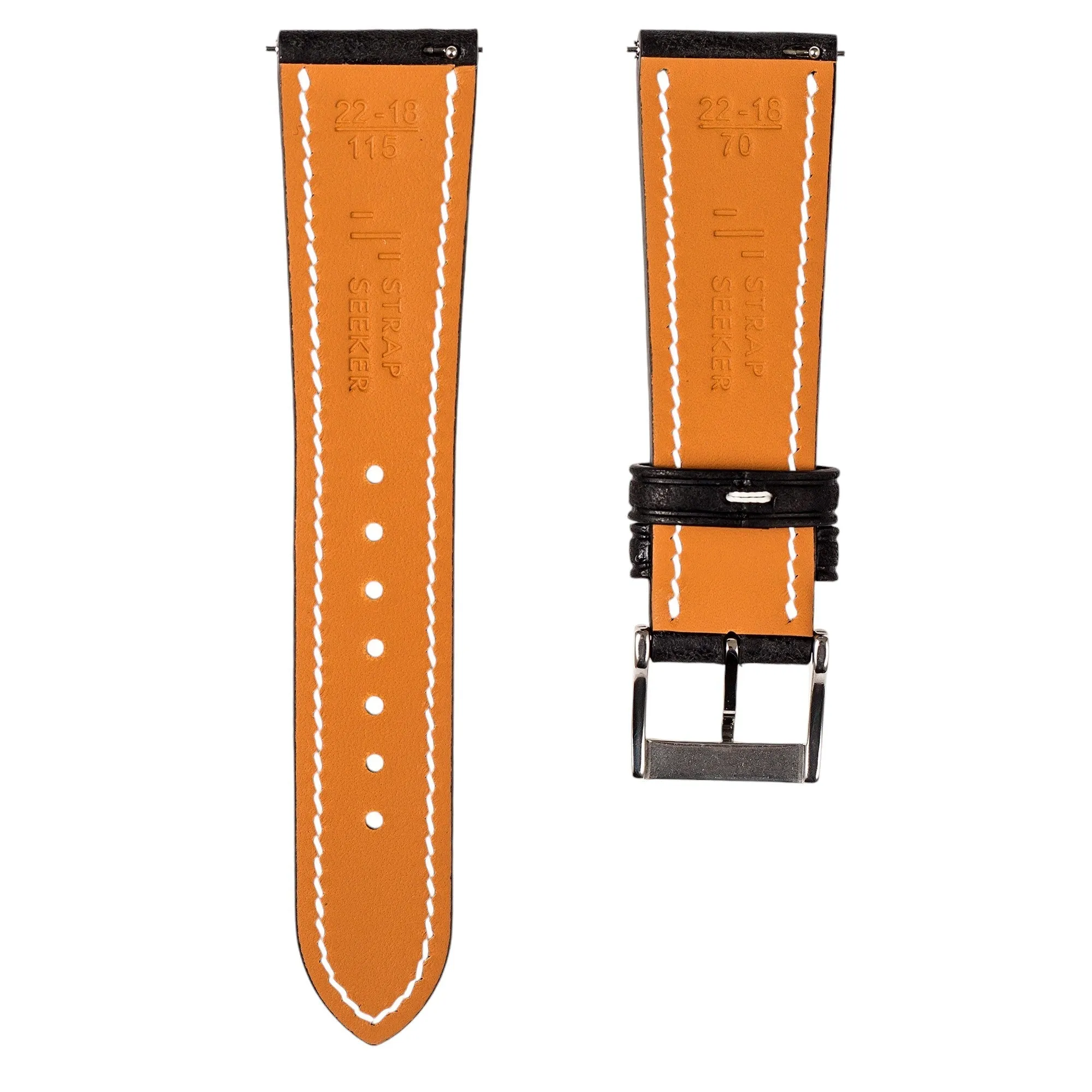 Pueblo Leather Strap for Tudor Ranger - Quick-Release - Grigio (2437)