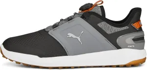 PUMA Men's Ignite Elevate Disc Golf Shoe, Black-Quiet Shade-Gum, 10.5