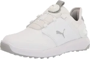 PUMA Men's Ignite Elevate Disc Golf Shoe, White Silver, 11.5