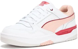 PUMA Women's Rebound Retro Shoes, White-Rose Quartz-Feather Gray, 5.5