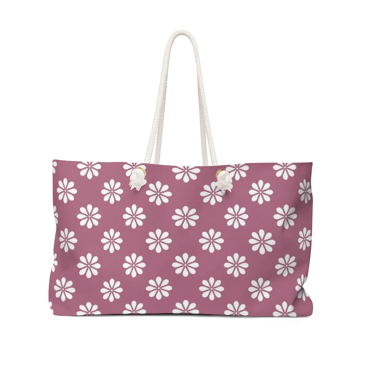 Purple Floral Weekender Bag