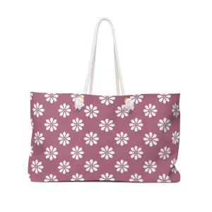Purple Floral Weekender Bag